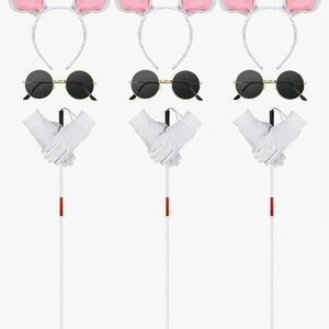 12 Pcs Halloween Mouse Costume Accessories Set, Mouse Headbands Round